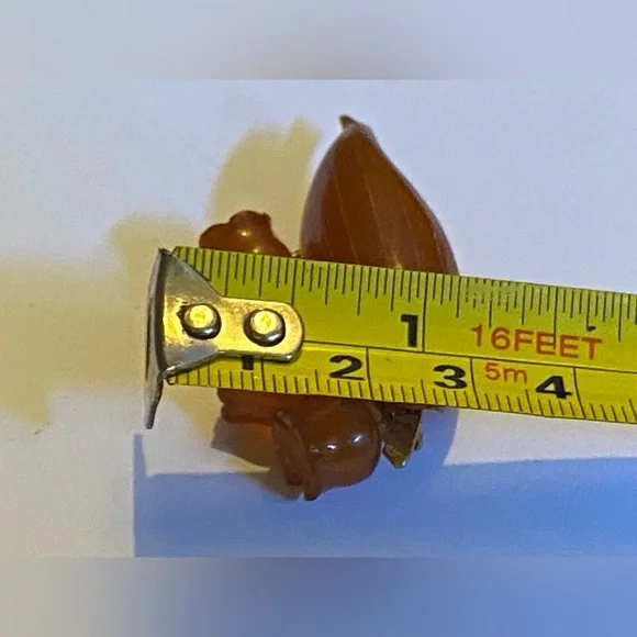 Vintage Amber Brooch USSR Lily of the Valley #9196 - Picture 12 of 13